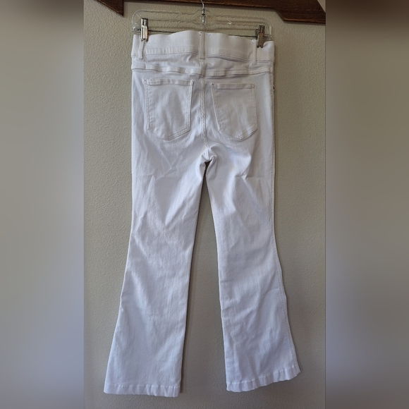 Spanx White Flare Jeans Pull On Slimming Stretch Pockets Womens Size M 20349Q - Picture 6 of 6
